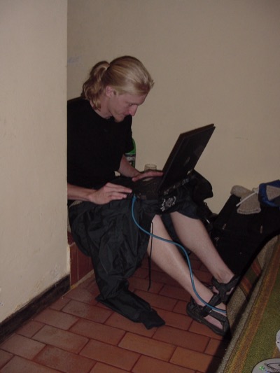 the things I\'ll do to keep from getting shocked